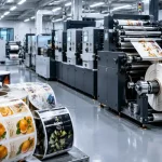 چاپ لیبل پشت چسب دار رولی